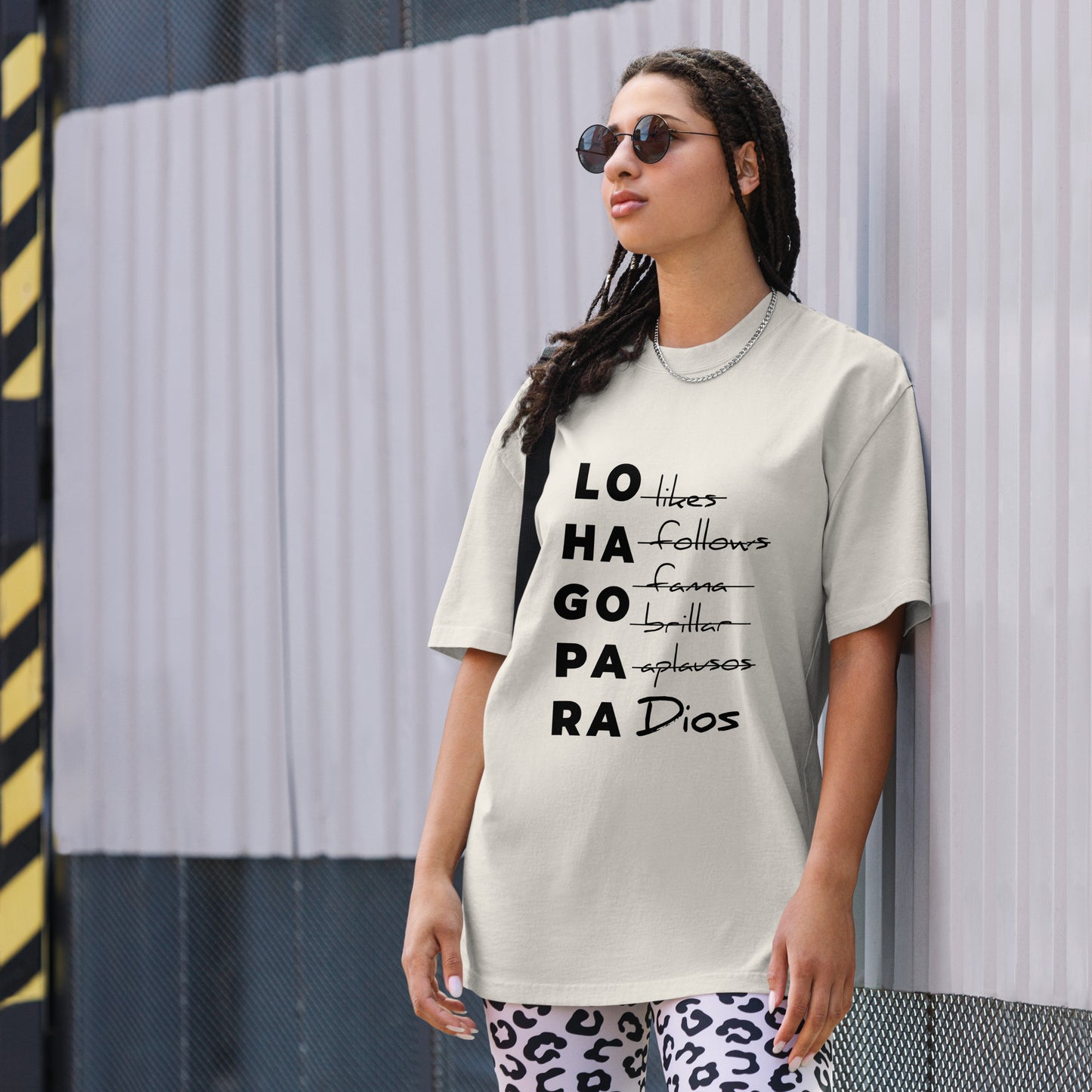 LO HAGO PARA DIOS | OVERSIZED T-SHIRT | UNISEX