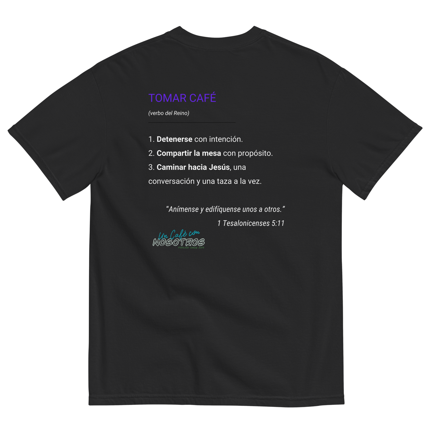 TOMAR CAFÉ COLLAB | BLACK T-SHIRT FOR MEN