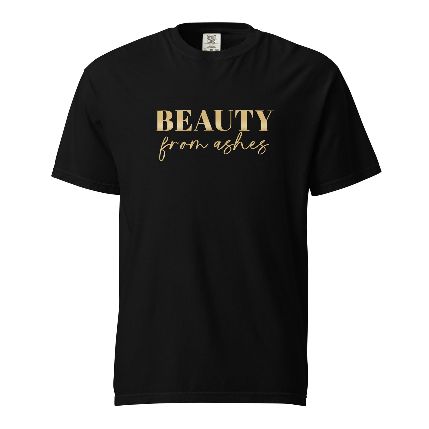 BEAUTY FROM ASHES | BLACK T-SHIRT FOR WOMEN