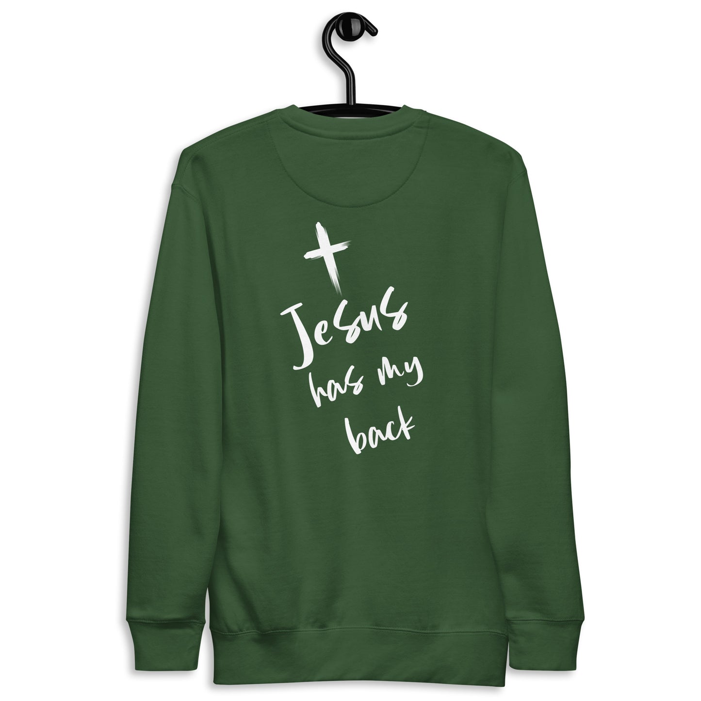 JESUS HAS MY BACK COTTON LONG SLEEVE - UNISEX