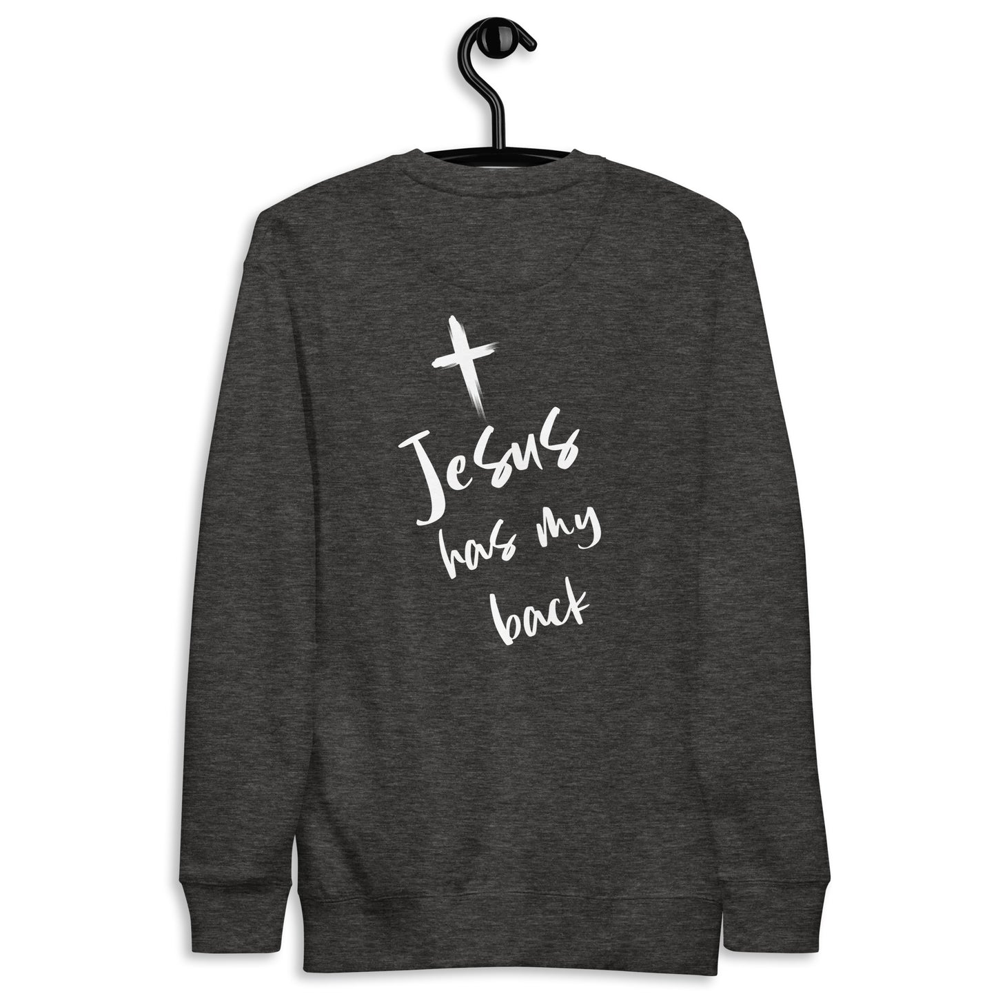JESUS HAS MY BACK COTTON LONG SLEEVE - UNISEX