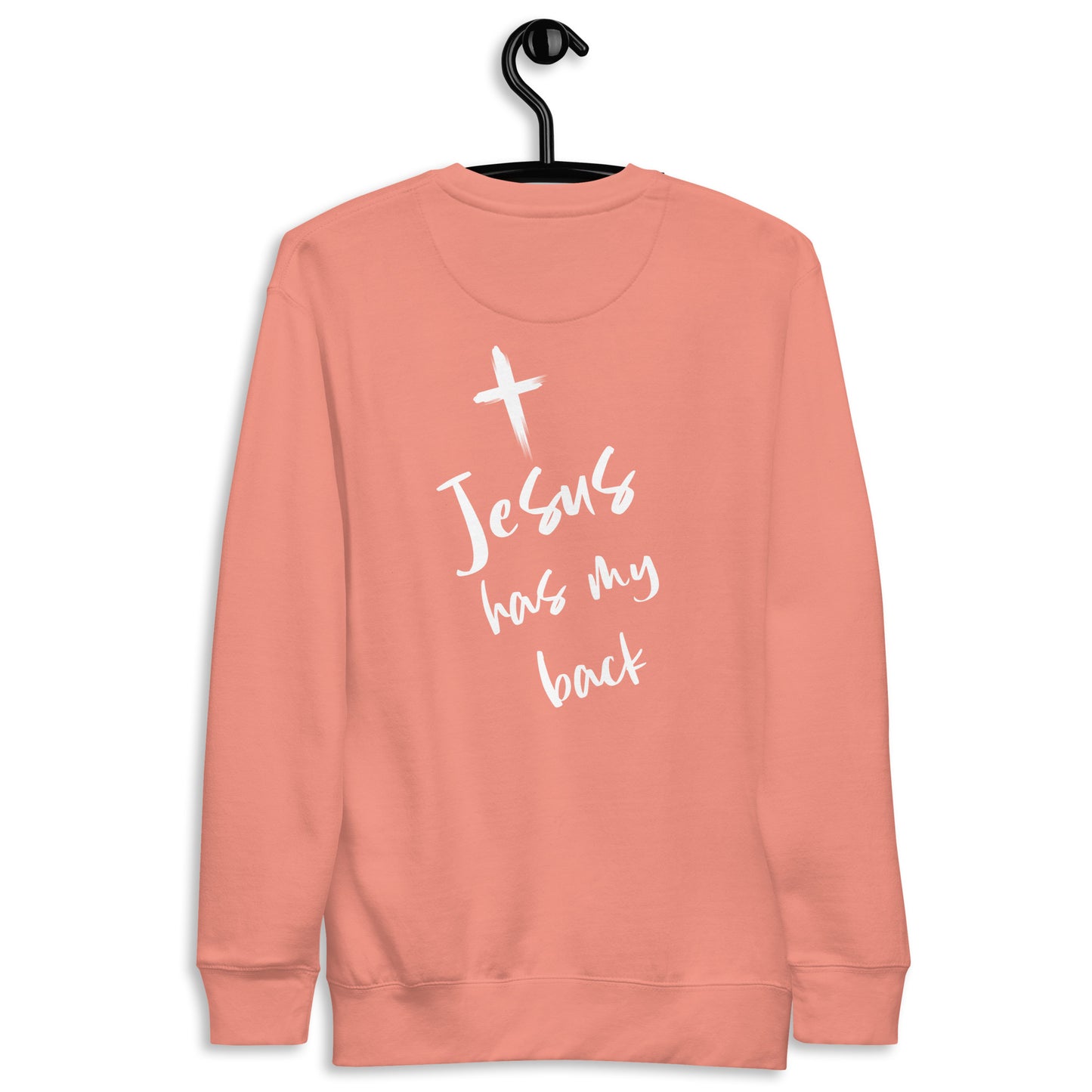 JESUS HAS MY BACK COTTON LONG SLEEVE - UNISEX